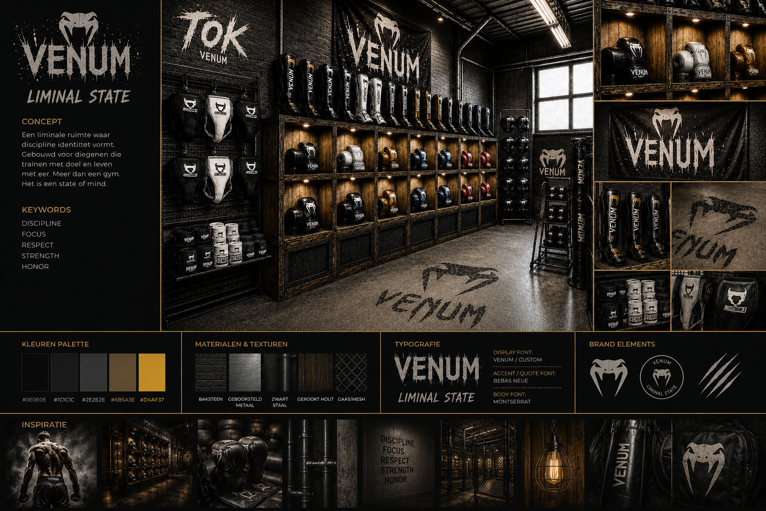 Moodboard of the right training room