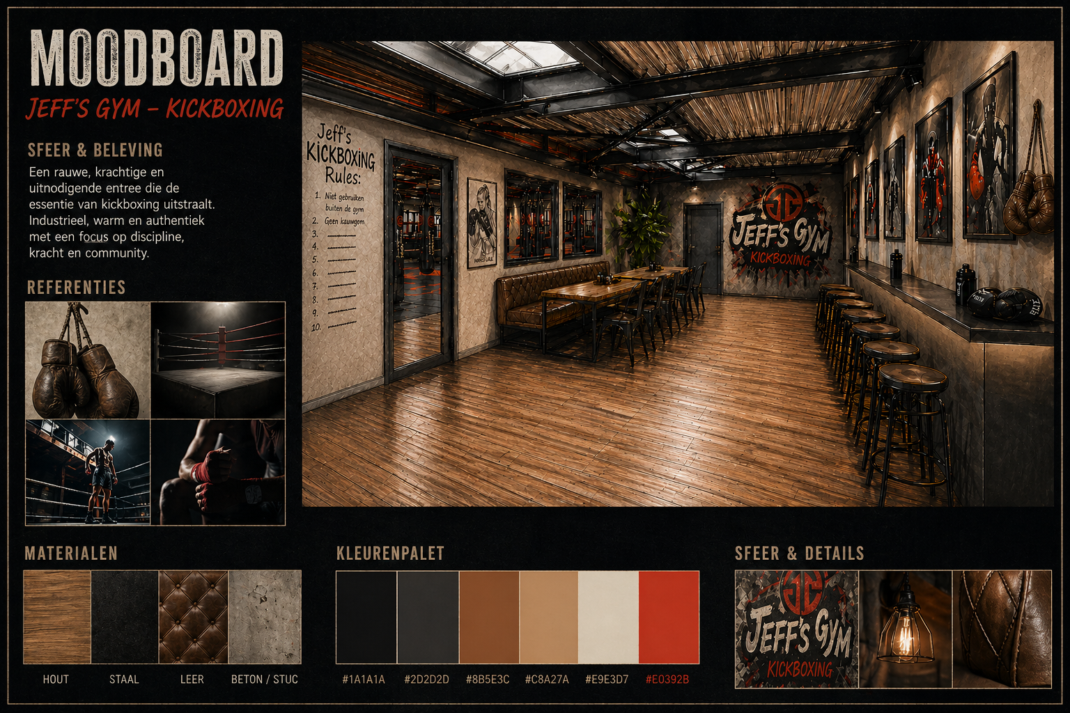Moodboard for the waiting area