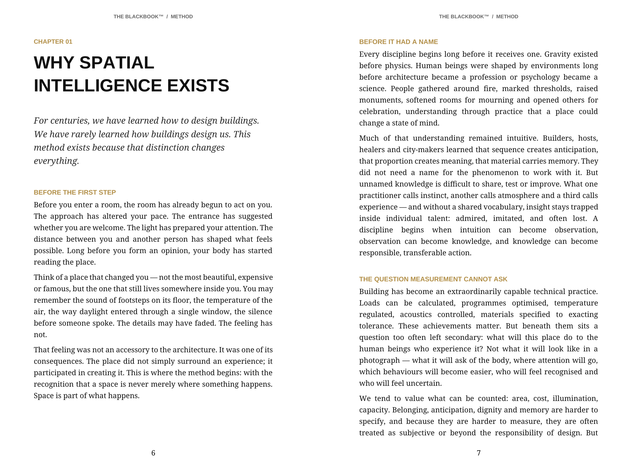 Interior spread explaining why The BlackBook Method exists