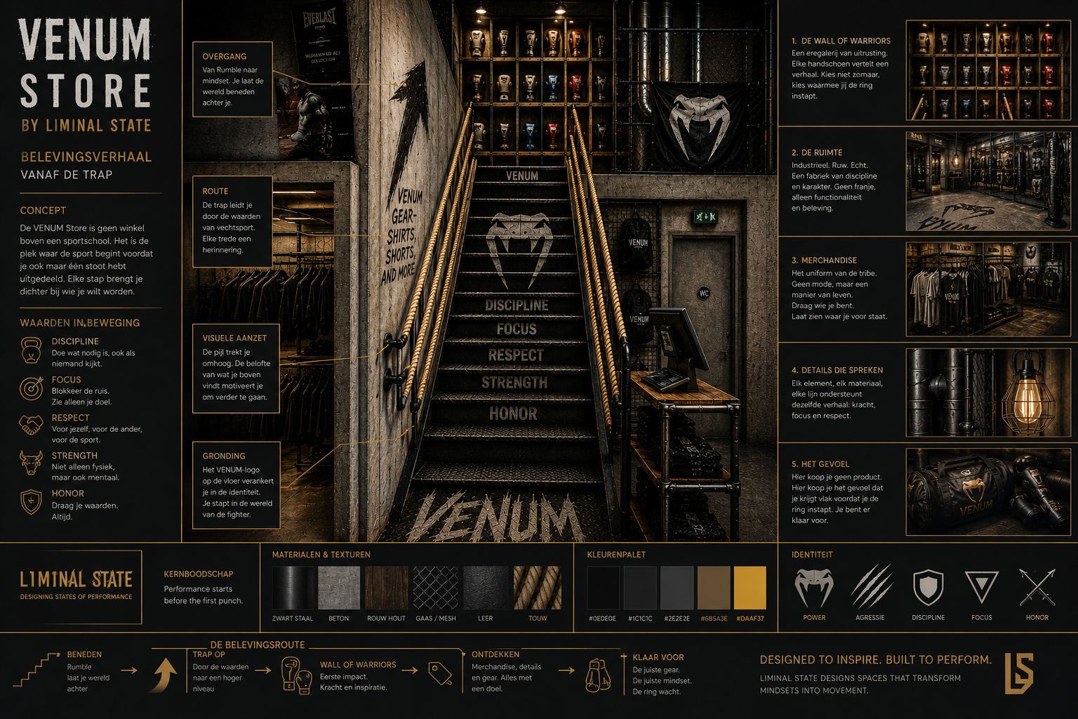 Venum × Rumble brand experience moodboard